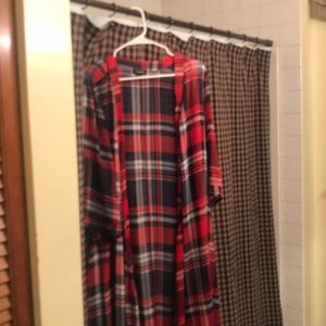 Plaid duster